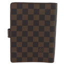 LOUIS VUITTON Damier Ebene Agenda MM Day Planner Cover R20240 LV Auth BA14619-2