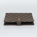 LOUIS VUITTON Damier Ebene Agenda MM Day Planner Cover R20240 LV Auth BA14619-3