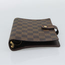 LOUIS VUITTON Damier Ebene Agenda MM Day Planner Cover R20240 LV Auth BA14619-6