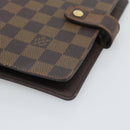 LOUIS VUITTON Damier Ebene Agenda MM Day Planner Cover R20240 LV Auth BA14619-7