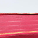 PRADA Saffiano Long Wallet Pink Gold Tone Auth BA14620V-14