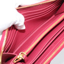 PRADA Saffiano Long Wallet Pink Gold Tone Auth BA14620V-17