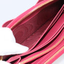 PRADA Saffiano Long Wallet Pink Gold Tone Auth BA14620V-23