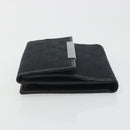 GUCCI GG Canvas Bifold Wallet Black Silver 112664 Auth BA14621A-5