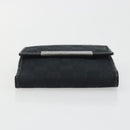 GUCCI GG Canvas Bifold Wallet Black Silver 112664 Auth BA14621A-7