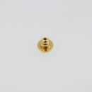 VALENTINO Earring Metal Gold Tone White Auth BA14622V-12