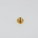 VALENTINO Earring Metal Gold Tone White Auth BA14622V-6