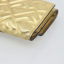 FENDI Zucca Mamma Bifold Wallet Leather Gold Tone 8M0419 Auth BA14623A-10