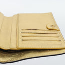 FENDI Zucca Mamma Bifold Wallet Leather Gold Tone 8M0419 Auth BA14623A-20
