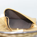 FENDI Zucca Mamma Bifold Wallet Leather Gold Tone 8M0419 Auth BA14623A-24
