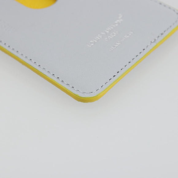 LOUIS VUITTON Monogram Glow Porte Cartes Magnet Yellow M15033 LV Auth BA14624SAM