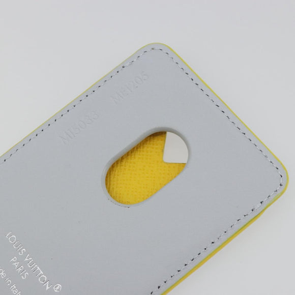 LOUIS VUITTON Monogram Glow Porte Cartes Magnet Yellow M15033 LV Auth BA14624SAM