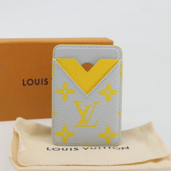 LOUIS VUITTON Monogram Glow Porte Cartes Magnet Yellow M15033 LV Auth BA14624SAM