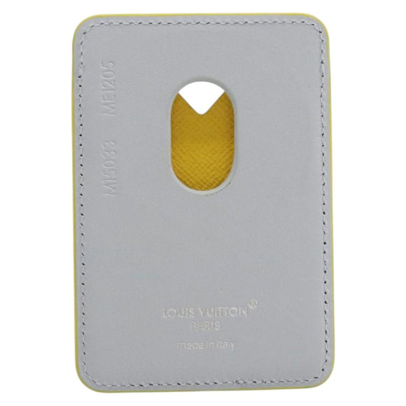 LOUIS VUITTON Monogram Glow Porte Cartes Magnet Yellow M15033 LV Auth BA14624SAM