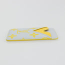 LOUIS VUITTON Monogram Glow Porte Cartes Magnet Yellow M15033 LV Auth BA14624SAM-3