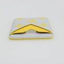 LOUIS VUITTON Monogram Glow Porte Cartes Magnet Yellow M15033 LV Auth BA14624SAM-5