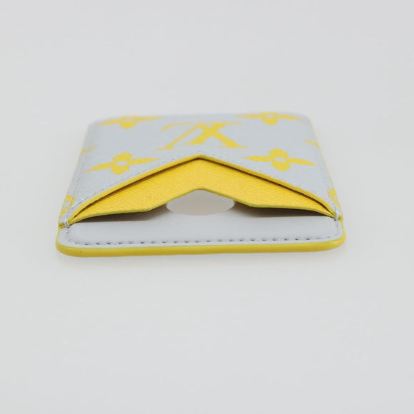 LOUIS VUITTON Monogram Glow Porte Cartes Magnet Yellow M15033 LV Auth BA14624SAM