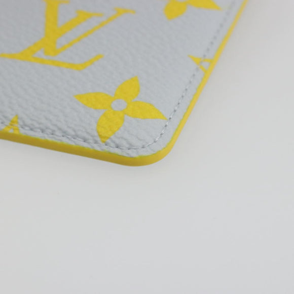 LOUIS VUITTON Monogram Glow Porte Cartes Magnet Yellow M15033 LV Auth BA14624SAM