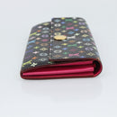 LOUIS VUITTON Monogram Multicolor Portefeiulle Sarah Black M60668 Auth BA14625V-4