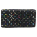 LOUIS VUITTON Monogram Multicolor Portefeiulle Sarah Black M60668 Auth BA14628-2