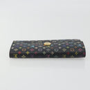 LOUIS VUITTON Monogram Multicolor Portefeiulle Sarah Black M60668 Auth BA14628-5