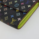 LOUIS VUITTON Monogram Multicolor Portefeiulle Sarah Black M60668 Auth BA14628-7