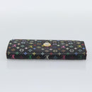 LOUIS VUITTON Monogram Multicolor Portefeiulle Sarah Black M60668 Auth BA14629-5