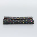 LOUIS VUITTON Monogram Multicolor Portefeiulle Sarah Black M60668 Auth BA14629-6