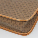 GUCCI Micro GG Supreme Web Sherry Line Shoulder Bag PVC Beige Gold Auth BA1463-15