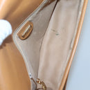 GUCCI Micro GG Supreme Web Sherry Line Shoulder Bag PVC Beige Gold Auth BA1463-10