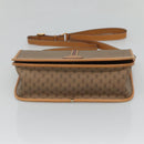 GUCCI Micro GG Supreme Web Sherry Line Shoulder Bag PVC Beige Gold Auth BA1463-5