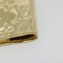 LOUIS VUITTON Monogram Miroir Agenda PM Planner Cover Gold R20962 Auth BA14630A-10