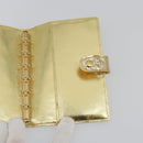 LOUIS VUITTON Monogram Miroir Agenda PM Planner Cover Gold R20962 Auth BA14630A-14