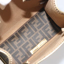 FENDI Zucca Tote Bag PVC Leather Brown Gold Tone 8BH189 Auth BA14632-11