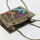 FENDI Zucca Tote Bag PVC Leather Brown Gold Tone 8BH189 Auth BA14632-6