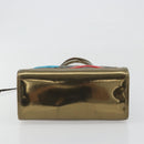 FENDI Zucca Tote Bag PVC Leather Brown Gold Tone 8BH189 Auth BA14632-5