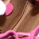 GUCCI Bamboo Backpack Suede Pink Gold Tone 003 1705 0080 Auth BA14635-11