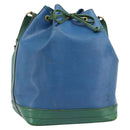 LOUIS VUITTON Epi Noe Shoulder Bag Green Blue M44044 LV Auth BA14637-1