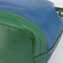 LOUIS VUITTON Epi Noe Shoulder Bag Green Blue M44044 LV Auth BA14637-15
