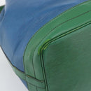 LOUIS VUITTON Epi Noe Shoulder Bag Green Blue M44044 LV Auth BA14637-16