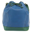 LOUIS VUITTON Epi Noe Shoulder Bag Green Blue M44044 LV Auth BA14637-13