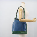LOUIS VUITTON Epi Noe Shoulder Bag Green Blue M44044 LV Auth BA14637-21