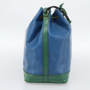LOUIS VUITTON Epi Noe Shoulder Bag Green Blue M44044 LV Auth BA14637-3