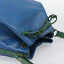 LOUIS VUITTON Epi Noe Shoulder Bag Green Blue M44044 LV Auth BA14637-6