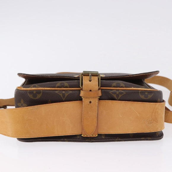 LOUIS VUITTON Monogram Cartouchiere MM Shoulder Bag M51253 LV Auth BA14643