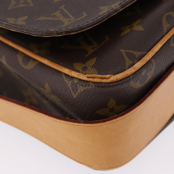 LOUIS VUITTON Monogram Cartouchiere MM Shoulder Bag M51253 LV Auth BA14643