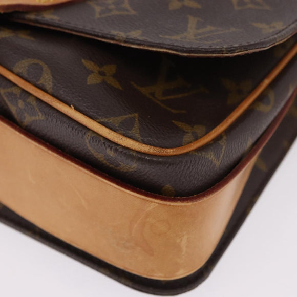 LOUIS VUITTON Monogram Cartouchiere MM Shoulder Bag M51253 LV Auth BA14643