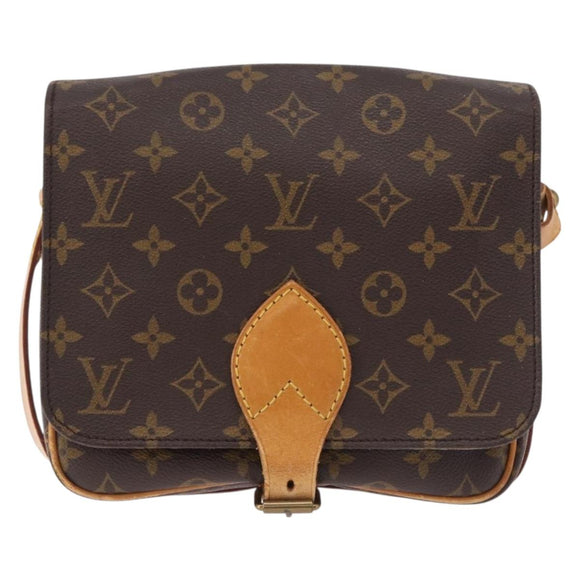 LOUIS VUITTON Monogram Cartouchiere MM Shoulder Bag M51253 LV Auth BA14643