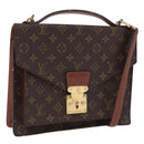 LOUIS VUITTON Monogram Monceau 28 Hand Bag 2way M51185 LV Auth BA14646-1
