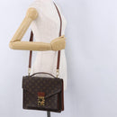 LOUIS VUITTON Monogram Monceau 28 Hand Bag 2way M51185 LV Auth BA14646-27